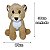 Kit 2 Pelúcias Safari Leão e Leoa 30cm Fofos Seguros Infantil - Imagem 6