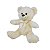 Urso de Pelúcia Pernas Longas Creme Felpudo Presente Infantil e Decoração - Imagem 3