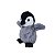 Pinguim de Pelúcia Fizzy Toys Cinza Macio e Fofo Presente Infantil - Imagem 3
