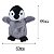 Pinguim de Pelúcia Fizzy Toys Cinza Macio e Fofo Presente Infantil - Imagem 5