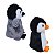 Dupla de Pinguins de Pelúcia Fizzy Toys Decoração e Brincadeira Infantil - Imagem 4