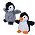 Dupla de Pinguins de Pelúcia Fizzy Toys Decoração e Brincadeira Infantil - Imagem 3