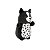 Pelúcia Squishmallows Me Abraça Monty Cachorro Preto e Branco 26cm Sunny Original - Imagem 2