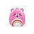 Pelúcia Squishmallows Ursinhos Carinhosos Cheer Bear Rosa Animadinha 20cm - Imagem 1