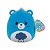 Pelúcia Squishmallows Ursinhos Carinhosos Grumpy Bear Azul Zangadinho 20cm - Imagem 2