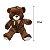 Urso de Pelúcia Pernas Longas Chocolate Fizzy Toys – Presente Encantador - Imagem 4