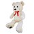 Urso de Pelúcia Grande Creme Fizzy Toys com Laço Vermelho - Imagem 4