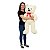 Urso de Pelúcia Grande Creme Fizzy Toys com Laço Vermelho - Imagem 1