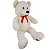 Urso de Pelúcia Grande Creme Fizzy Toys com Laço Vermelho - Imagem 3