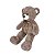 Urso de Pelúcia Fizzy Toys 73cm Grafite Pernas Longas com Laço Xadrez - Imagem 3