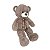 Urso de Pelúcia Fizzy Toys 73cm Grafite Pernas Longas com Laço Xadrez - Imagem 2