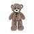 Urso de Pelúcia Fizzy Toys 73cm Grafite Pernas Longas com Laço Xadrez - Imagem 1