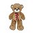 Urso de Pelúcia Fizzy Toys 73cm Marrom Pernas Longas com Laço Xadrez - Imagem 1