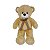 Urso de Pelúcia Fizzy Toys 73cm Bege Pernas Longas com Laço Xadrez - Imagem 1