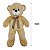 Urso de Pelúcia Fizzy Toys 73cm Bege Pernas Longas com Laço Xadrez - Imagem 4