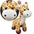 Girafa Pelúcia Animais Safari Realista Decoração 25cm - Imagem 1