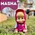 Masha E O Urso Originais Em Vinil Macio E Articulado - Original - Imagem 3