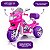 Sprint Turbo Moto Elétrica Triciclo Rosa 12v Capacete - Imagem 4