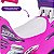 Sprint Turbo Moto Elétrica Triciclo Rosa 12v Capacete - Imagem 8