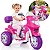 Sprint Turbo Moto Elétrica Triciclo Rosa 12v Capacete - Imagem 1