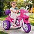 Sprint Turbo Moto Elétrica Triciclo Rosa 12v Capacete - Imagem 3