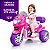 Sprint Turbo Moto Elétrica Triciclo Rosa 12v Capacete - Imagem 2