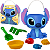 Balde Stitch Disney 21 Cm Com Acessórios Praia - Rosita - Imagem 1