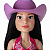 Boneca Ana Castela Original Boiadeira Chapeu + Brinde - Imagem 7