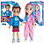 Kit Bonecos Dudu E Carol Rosita Youtubers Bonecos Articulados - Imagem 1