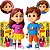 Kit Bonecos Maria Clara e Jp Tween Youtuber Articulado - Imagem 1