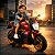 Moto Elétrica Infantil Supert Duo Vermelha Biemme - Imagem 10