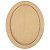 Quadro MDF Oval moldura Laser c/ Fundo - 20/25/30cm - Imagem 2