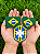 Recortes Apliques de Feltro Bandeira do Brasil - 4 unidades - Imagem 6