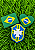 Recortes Apliques de Feltro Bandeira do Brasil - 4 unidades - Imagem 5