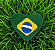 Recortes Apliques de Feltro Bandeira do Brasil - 4 unidades - Imagem 3