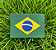 Recortes Apliques de Feltro Bandeira do Brasil - 4 unidades - Imagem 2