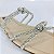 Sandalia rasteira strass off white salto Villa Rosa - Imagem 2