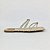 Sandalia rasteira strass off white salto Villa Rosa - Imagem 1