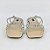 Sandalia rasteira strass off white salto Villa Rosa - Imagem 4
