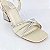 Sandalia off white detalhe prata salto prateado alto Divalentini - Imagem 3