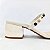 Tamanco off white salto medio tiras spike coloridos Divalentini - Imagem 2