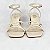 Sandalia off white com salto barra medio Divalentini - Imagem 4