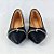 Scarpin preto salto bloco baixo tira strass Eduarda Porto - Imagem 4
