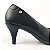 Scarpin preto salto fino tira strass linha confort Eduarda Porto - Imagem 2