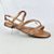Sandalia rasteira cobre envelhecido metalizada strass rose Via Scarpa - Imagem 1