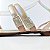 Sandalia rasteira off white metalizada Via Scarpa - Imagem 4