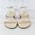 Sandalia rasteira off white metalizada Via Scarpa - Imagem 3