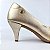 Scarpin metalizado ouro light linha confort Eduarda Porto - Imagem 2