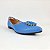 Sapatilha com detalhes pedras Eduarda Porto azul jeans - Imagem 5