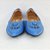 Sapatilha com detalhes pedras Eduarda Porto azul jeans - Imagem 3
